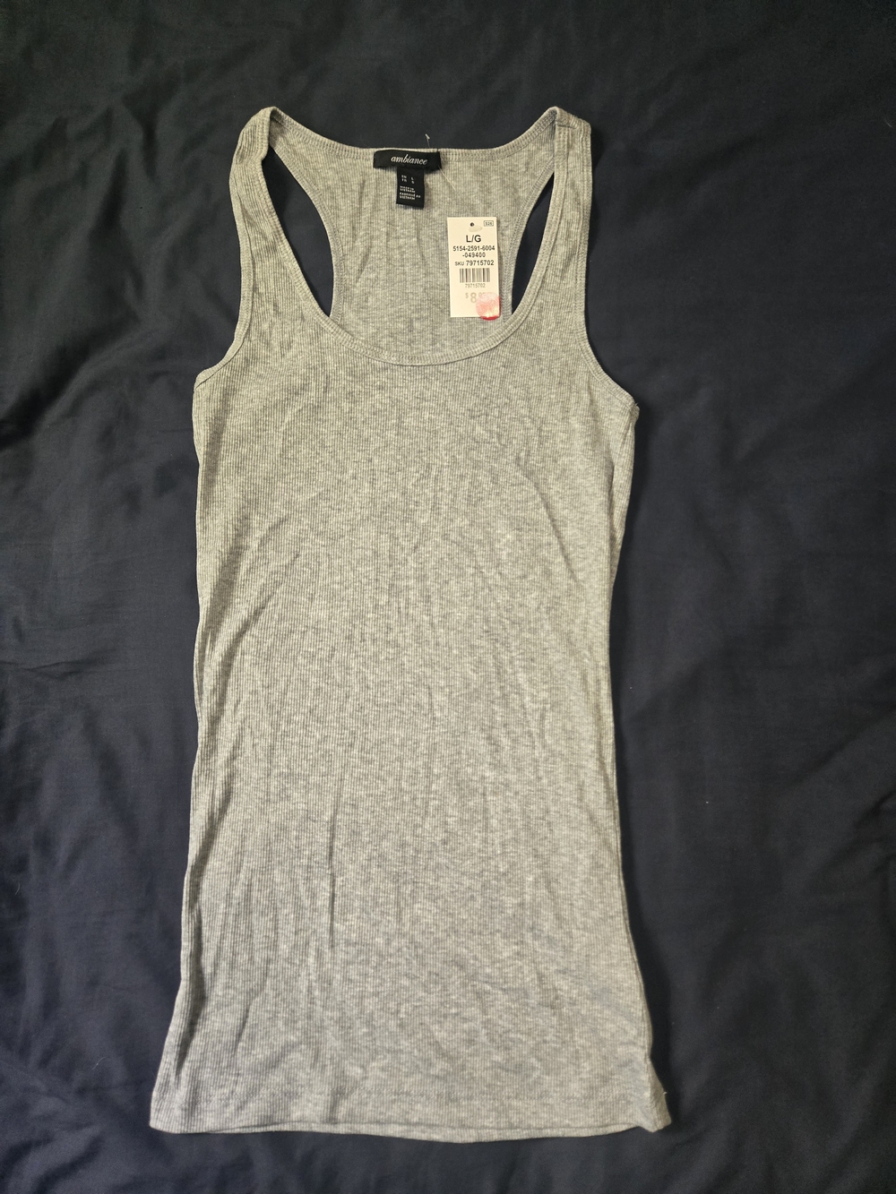 Light Gray Racerback Tank - Women's